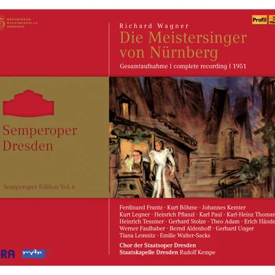 WAGNER, R.: Meistersinger von Nürnberg (Die) [Opera] (Semperoper Edition, Vol. 6) (Kempe) (1951) 專輯 Rudolf Kempe/Vienna Philharmonic Orchestra