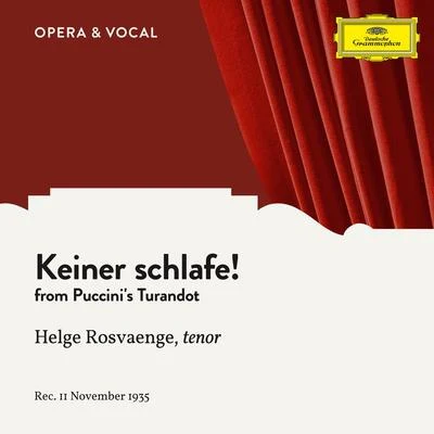 Helge Rosvaenge Puccini: Keiner Schlafe!