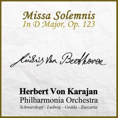 Ludwig van Beethoven: Missa Solemnis In D Major, Op. 123 專輯 Herbert von Karajan