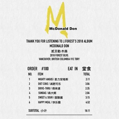 McDonald Don 專輯 貳貝勒J.Forest