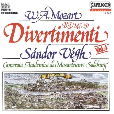 MOZART, W.A.: Divertimenti Nos. 10 and 11 (Camerata Salzburg, Vegh) 專輯 Sandor Vegh/Cologne Gürzenich Orchestra/Cologne West German Radio Orchestra/Cologne West German Radio Chorus/Petersen Quartet