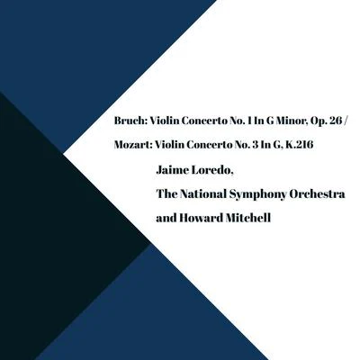 Bruch: Violin Concerto No. 1 in G Minor, Op. 26Mozart: Violin Concerto No. 3 in G, K.216 專輯 林昭亮/Jaime Laredo/English Chamber Orchestra/Raymond Leppard