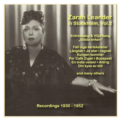 ICONS OF GERMAN CINEMA – Zarah Leander in Stockholm, Vol. 2 (1930-1952) 專輯 Zarah Leander