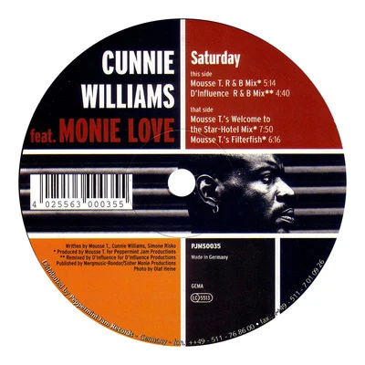 Saturday 專輯 Brothers Of Zion/Cunnie Williams/Mousse T.