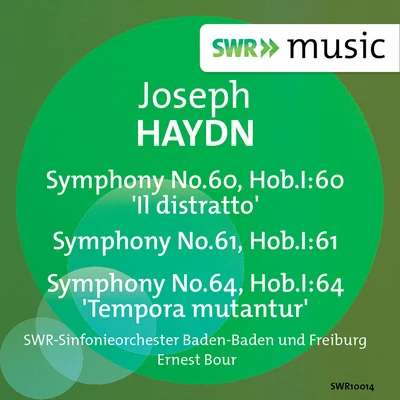 Haydn: Symphonies Nos. 60, 61, 64 專輯 Ernest Bour/Orchestre Philharmonique De Radio France/Colette Herzog/Nicole Oxombre/Denise Boitard