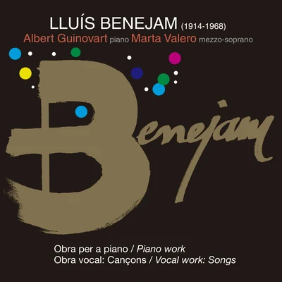 Lluís Benejam I Agell: Obra Per a Piano I Vocal 專輯 Solistes Orquestra de Cadaqués/Santiago Juan/Jaime Martin/Joan Enric Lluna/Christopher Cowie