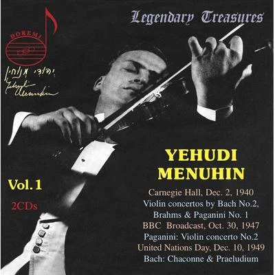 Yehudi Menuhin, Vol. 1: 1940 Carnegie Hall Concert (Live) 专辑 Georg Schneevoigt