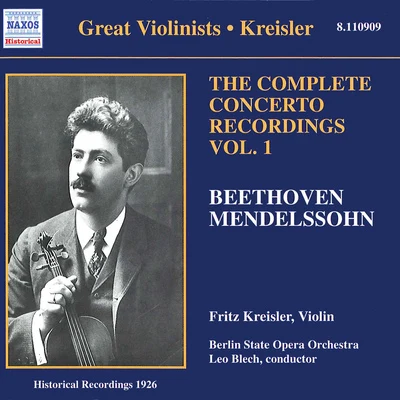 BEETHOVENMENDELSSOHN: Violin Concertos, Vol. 1 (Kreisler) (1926) 專輯 Fritz Kreisler/Joseph Haydn/Edvard Grieg/Maurice Ravel/Johann Strauss II