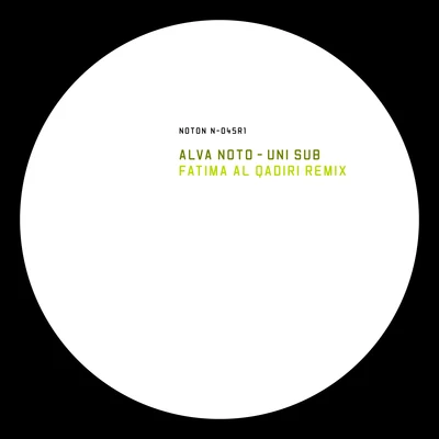 Uni Sub (Fatima Al Qadiri Remix) 专辑 alva noto/坂本龍一