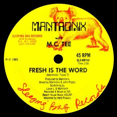 Fresh Is the Word 專輯 Mantronix/Schoolly D/Nas/Rob Base/Q-Tip