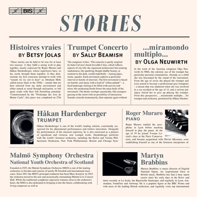 JOLAS, B.: Histoires vraiesBEAMISH, S.: Trumpet ConcertoNEUWIRTH, O.: …miramondo multiplo… (Stories) (Hardenberger, Brabbins) 专辑 Uri Caine/Håkan Hardenberger/Mårten Larsson/Mahan Esfahani/Pekka Kuusisto