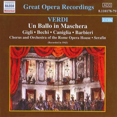 VERDI: Ballo in Maschera (Un) (Gigli, Caniglia) (1943) 專輯 Tullio Serafín