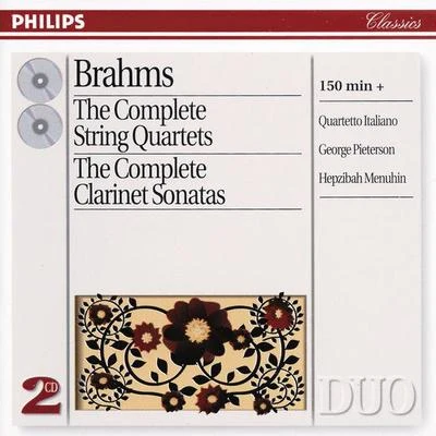 Brahms: The Complete String QuartetsClarinet Sonatas (2 CDs) 专辑 Menahem Pressler/George Pieterson/Bernard Greenhouse/勃拉姆斯