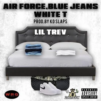 Lil TrevJ RichSkar Air Force Blue Jeans White T