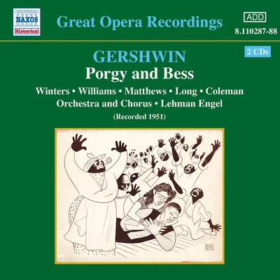 Lehman EngelThe Renaissance Singers GERSHWIN: Porgy and Bess (Winters, Williams, Long) (1951)