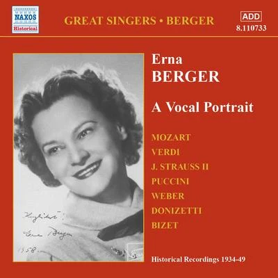 BERGER, Erna:A Vocal Portrait (1934-1949) 专辑 Erna Berger