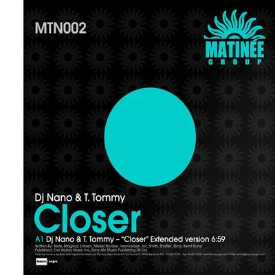 Closer 专辑 Dj Nano/karetus