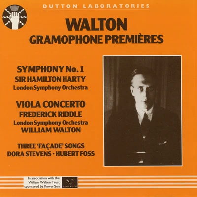 Walton Gramophone Premieres 專輯 William Walton/Alfredo Campoli/Gregor Piatigorsky/Bbc Symphony Orchestra/Sir Arnold Bax