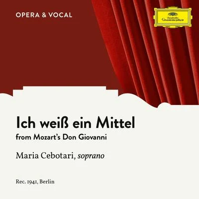 Mozart: Don Giovanni, K. 527: Ich weiß ein Mittel (Sung in German) 专辑 Maria Cebotari