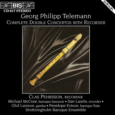 TELEMANN: Complete Double Concertos with Recorder 專輯 Nils-Erik Sparf/Drottningholm Baroque Ensemble