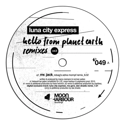 Luna City Express Hello From Planet Earth Remixes Vol.2