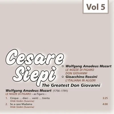 Cesare Siepi - The Greatest Don Giovanni, Vol. 5 專輯 Jean Madeira/Alessio de Paolis/Maria Leone/Sandra Warfield/Gabor Carelli