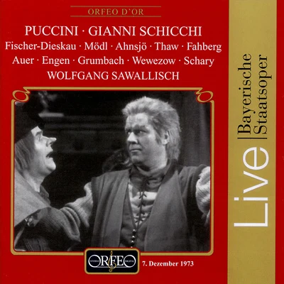 PUCCINI, G.: Gianni Schicchi [Opera] (Sung in German) (Fischer-Dieskau, Schary, Bavarian State Opera Chorus, Bavarian State Orchestra, Sawallisch) 專輯 Kölner Rundfunkchor/WDR Symphony Orchestra Cologne/Wolfgang Sawallisch/Unknown Artist/Paul Kuën