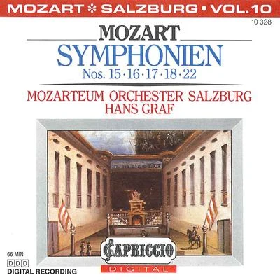 Nathan BergRoman TrekelHans GrafHouston Symphony MOZART, W.A.: Symphonies, Vol. 10 (Salzburg Mozarteum Orchestra, Graf) - Nos. 15, 16, 17, 18, 22