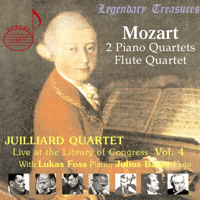 Juilliard Quartet, Vol. 4: Live at Library of Congress – Mozart Quartets 專輯 Gloria Agostini/Harry Shulman/Walter Lewis/Loren Glickman/Theodore Weis