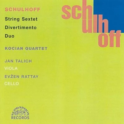 Schulhoff : Divertimento, String Sextet, DuoChamber Works Vol. 2 專輯 Kocian Quartet/Kubin Quartet/Kroft Quartet