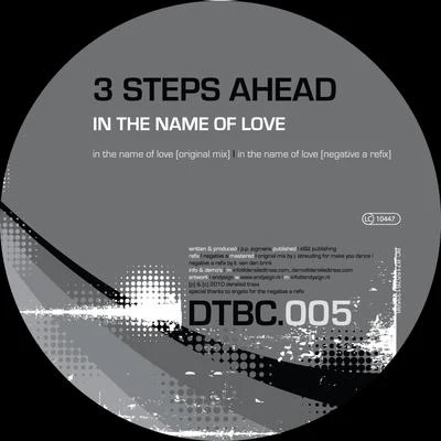 In The Name Of Love (Negative A Refix) 專輯 3 Steps Ahead