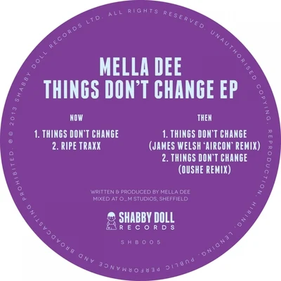 Things Don&#x27;t Change 专辑 Mella Dee