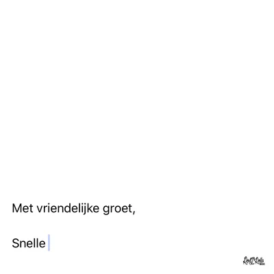 Met Vriendelijke Groet 專輯 Snelle