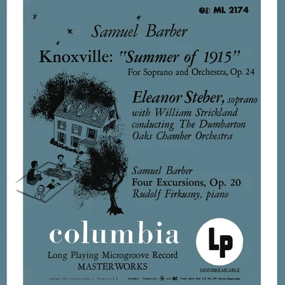 Barber: Knoxville-Summer of 1915, Op. 24 & Four Excursions, Op. 20 - Hanson: Piano Concerto in G Major, Op. 36 (Remastered) 專輯 Symphonieorchester Radio Luxemburg/Rudolf Firkušný/Felix Mendelssohn/Louis de Froment/Philharmonia Hungarica