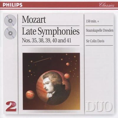 Mozart: Symphonies Nos.35, 38, 39, 40 & 41 專輯 Staatskapelle Dresden