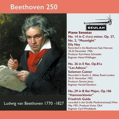 Beethoven 250 Piano Sonatas Nos. 14,26 and 29 專輯 Elly Ney