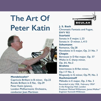 The Art of Peter Katin 专辑 Peter Katin