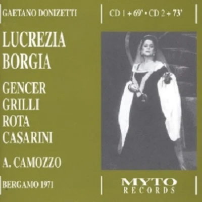 GAE彈哦Donizetti: lucre字啊Borgia 專輯 Argeo Quadri/Cornell Mac Neil/Orchestra del Teatro Colon/Leyla Gencer