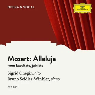 Mozart: 3. Alleluja, K.165 專輯 Sigrid Onégin