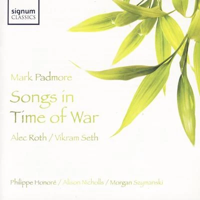 Songs in Time of War 專輯 Thomas larcher/Mark Padmore