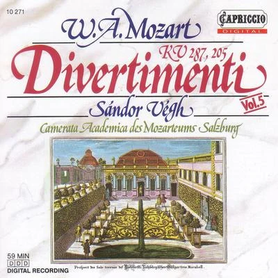 MOZART, W.A.: Divertimenti K. 205 and 287 (Camerata Salzburg, Vegh) 專輯 Sandor Vegh/Cologne Gürzenich Orchestra/Cologne West German Radio Orchestra/Cologne West German Radio Chorus/Petersen Quartet