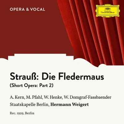 Strauss: Die Fledermaus: Part 2 專輯 Willi Domgraf-Fassbaender