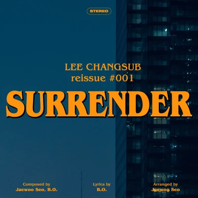 reissue #001 SURRENDER 專輯 朴正雅/Muzie/李昌燮/Quintino & Blasterjaxx