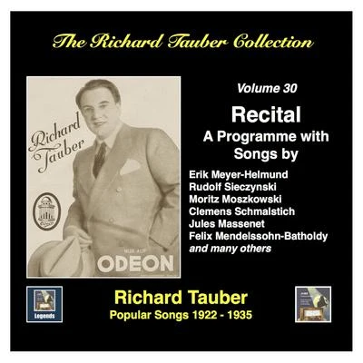 RICHARD TAUBER COLLECTION (THE), Vol. 30: Popular Songs (1922-1935) 專輯 Richard Tauber