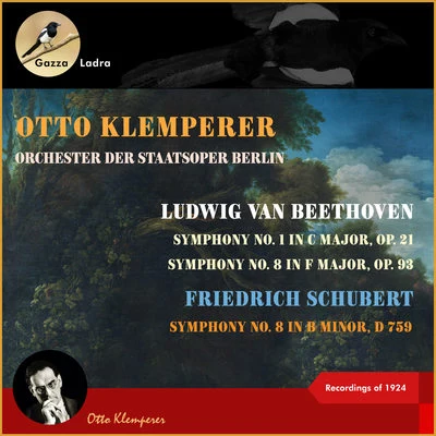 Ludwig van Beethoven: Symphony No. 1 in C Major, Op. 21 - Symphony No. 8 in F Major, Op. 93 - Friedrich Schubert: Symphony No. 8 in B Minor, D 759 (Re 專輯 Aase Nordmo Lovberg/Otto Klemperer/Wilhelm Pitz/Hans Hotter/PHILHARMONIA ORCHESTRA