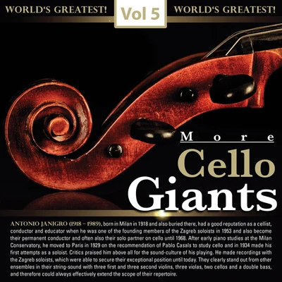 More Cello Giants, Vol. 5 專輯 I Solisti Di Zagreb/Alberto Lizzio/I Musici di San Marco