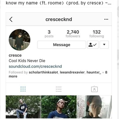 know my name 專輯 Cresce