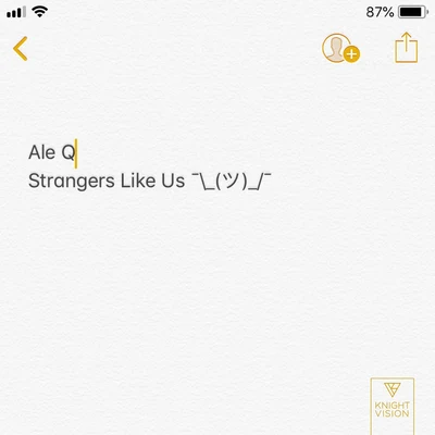 Strangers Like Us 專輯 Ale Q