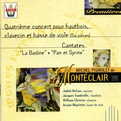 Monteclair : 4ème Concerto pour hautbois, clavecin et basse de viole - Cantates 專輯 Judith Nelson