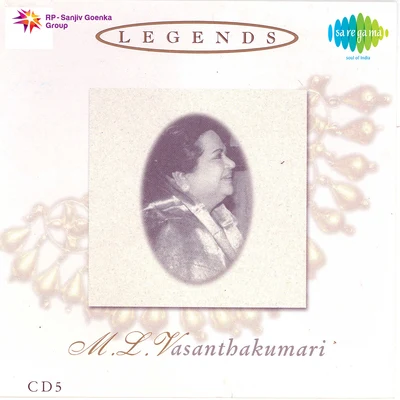 M.L. Vasanthakumari Legends M L Vasanthakumari Vol 5